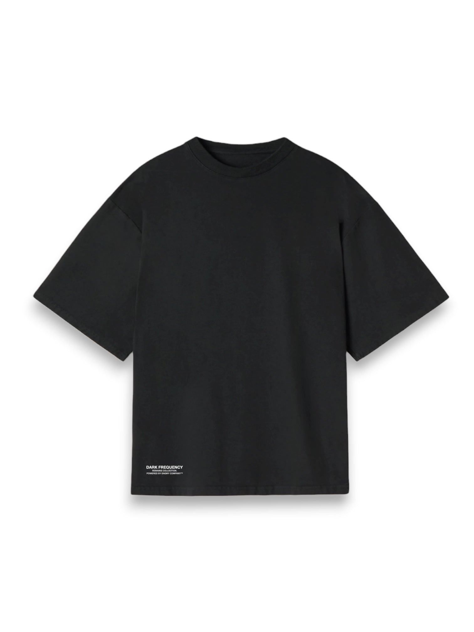 Dark Frequency Black Oversized T-shirt