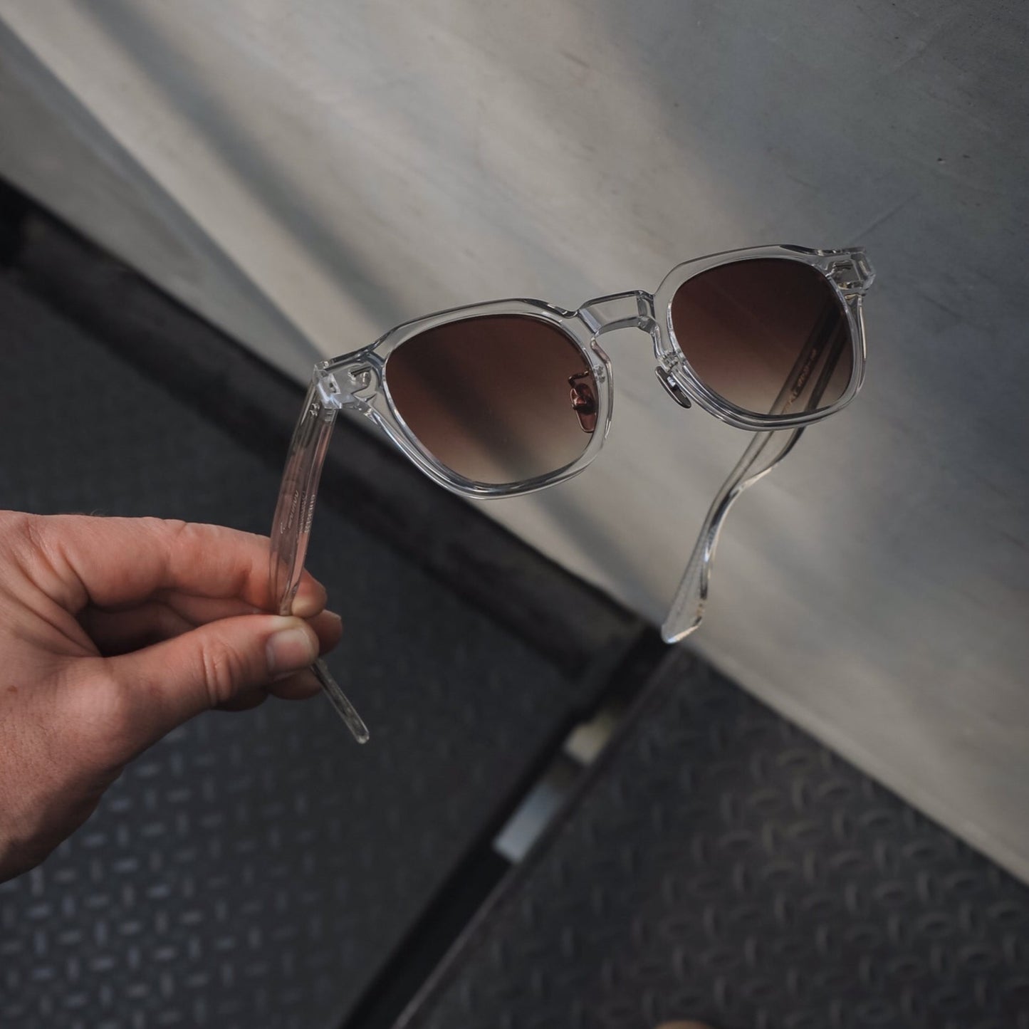 Durham Clear Brown Sunglasses