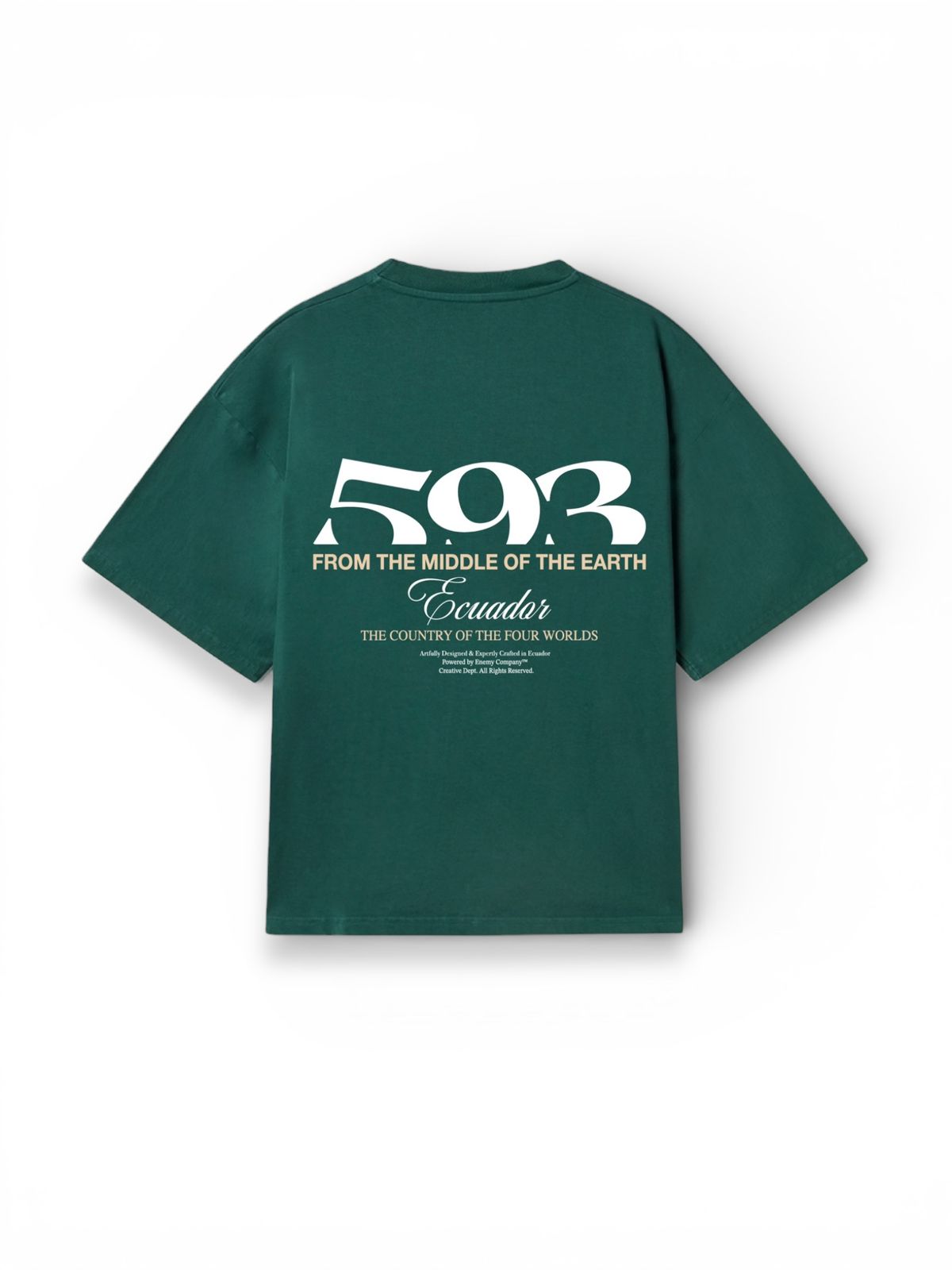 593 The Country of the Fourth Worlds Green Tshirt