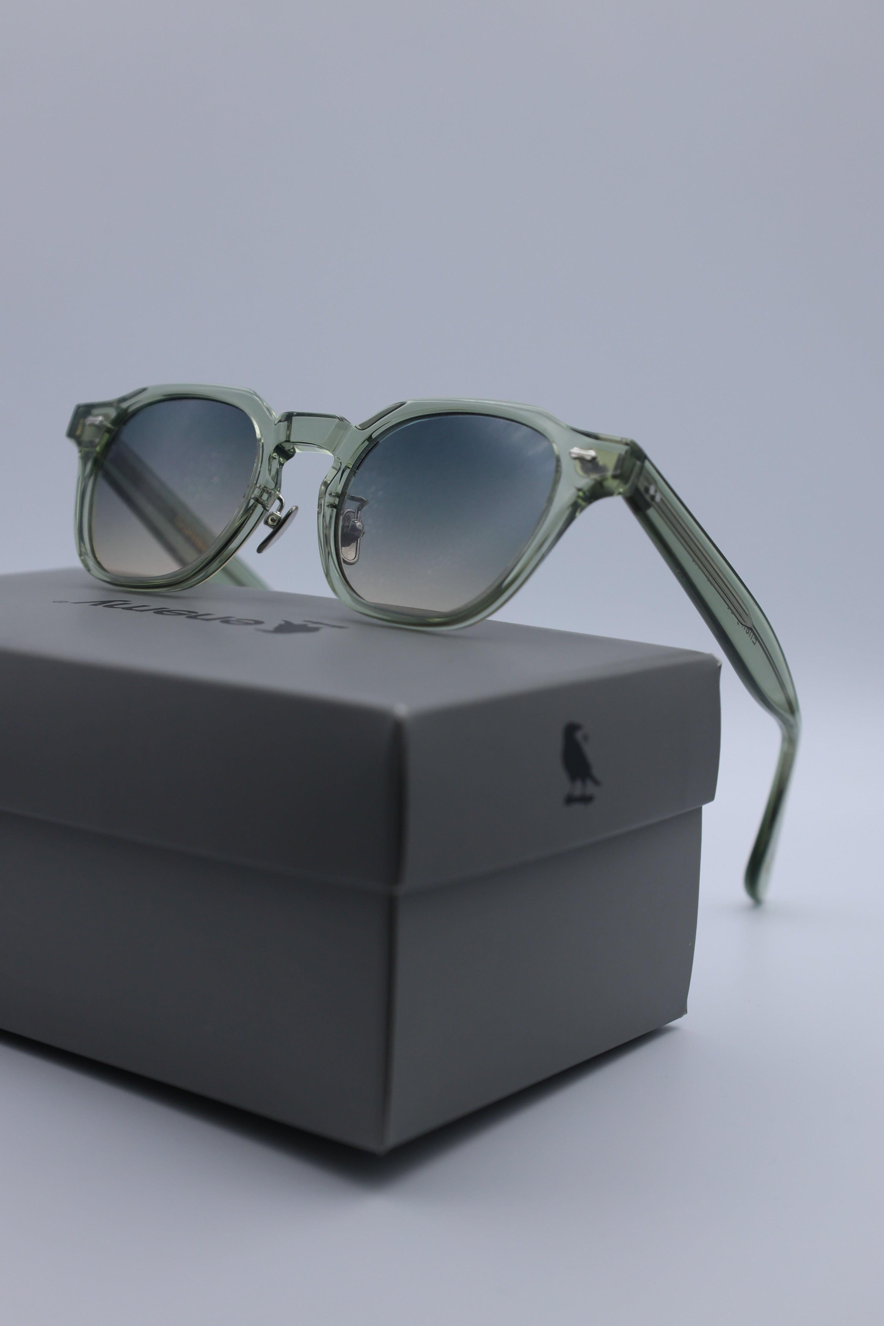 Durham Clear Green Sunglasses