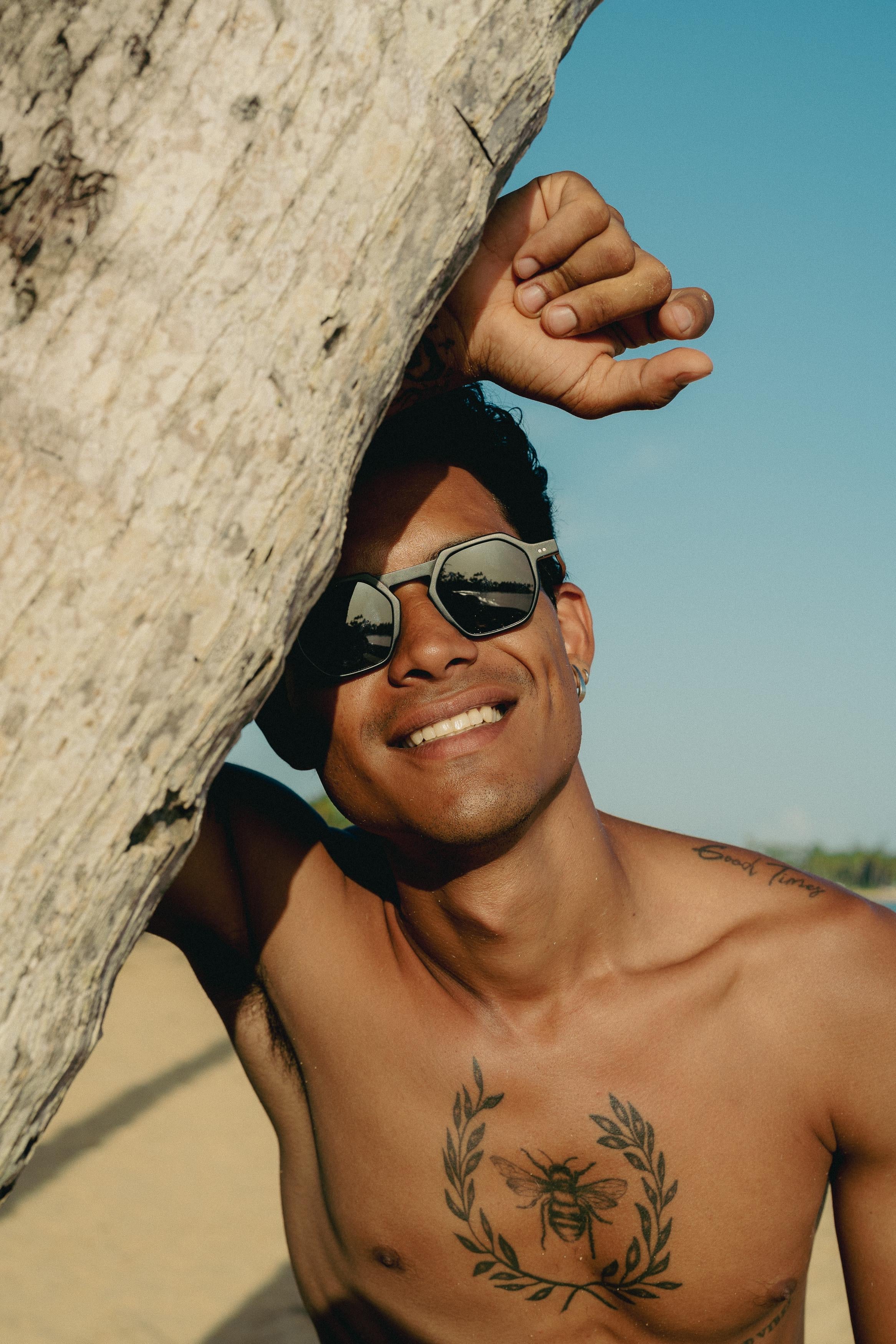 Fotter Matte Black Sunglasses