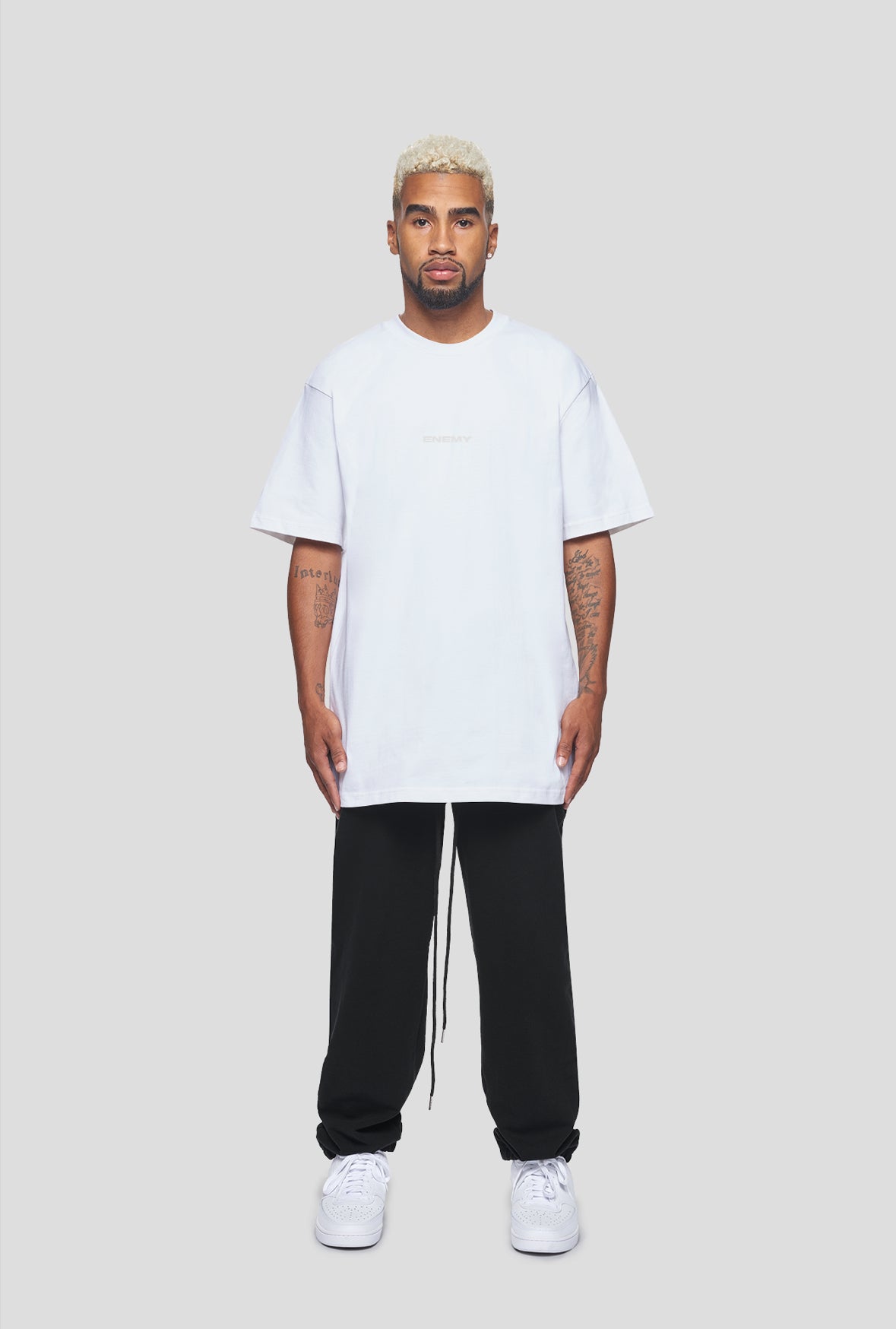 Basics Enemy Logo White T-shirt