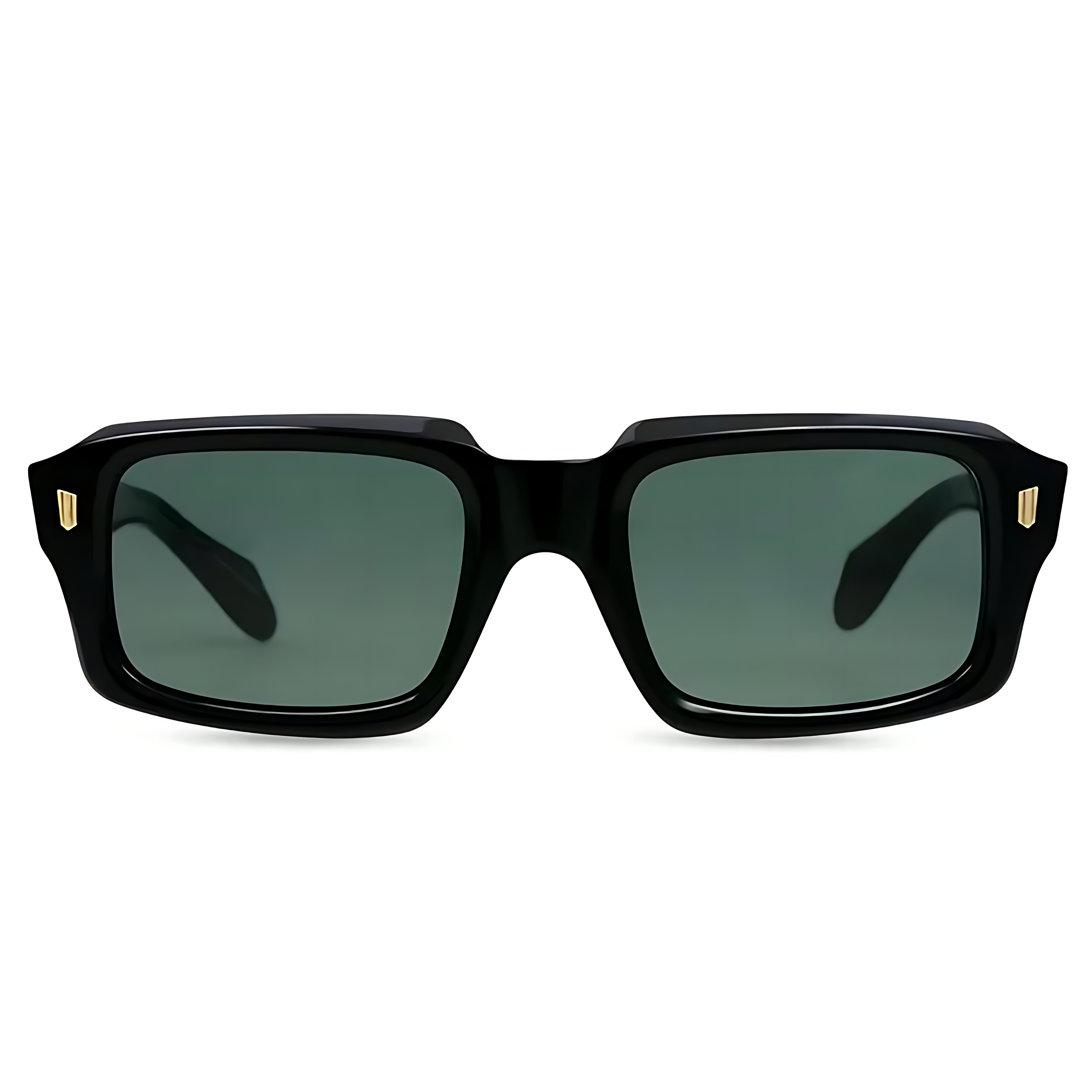 Ashen Black Green Sunglasses