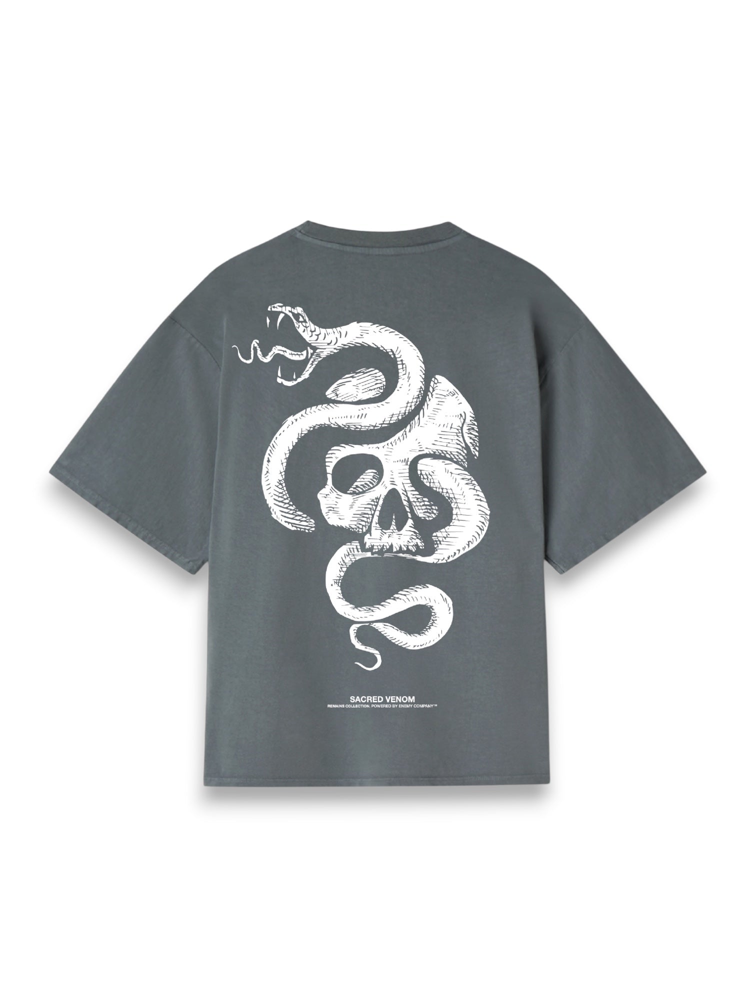 Sacred Venom Gray Oversized T-shirt