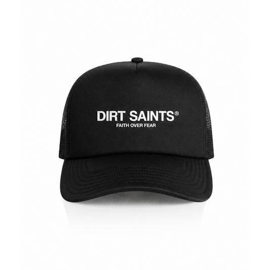 Dirt Saints Foam Trucker Black Cap