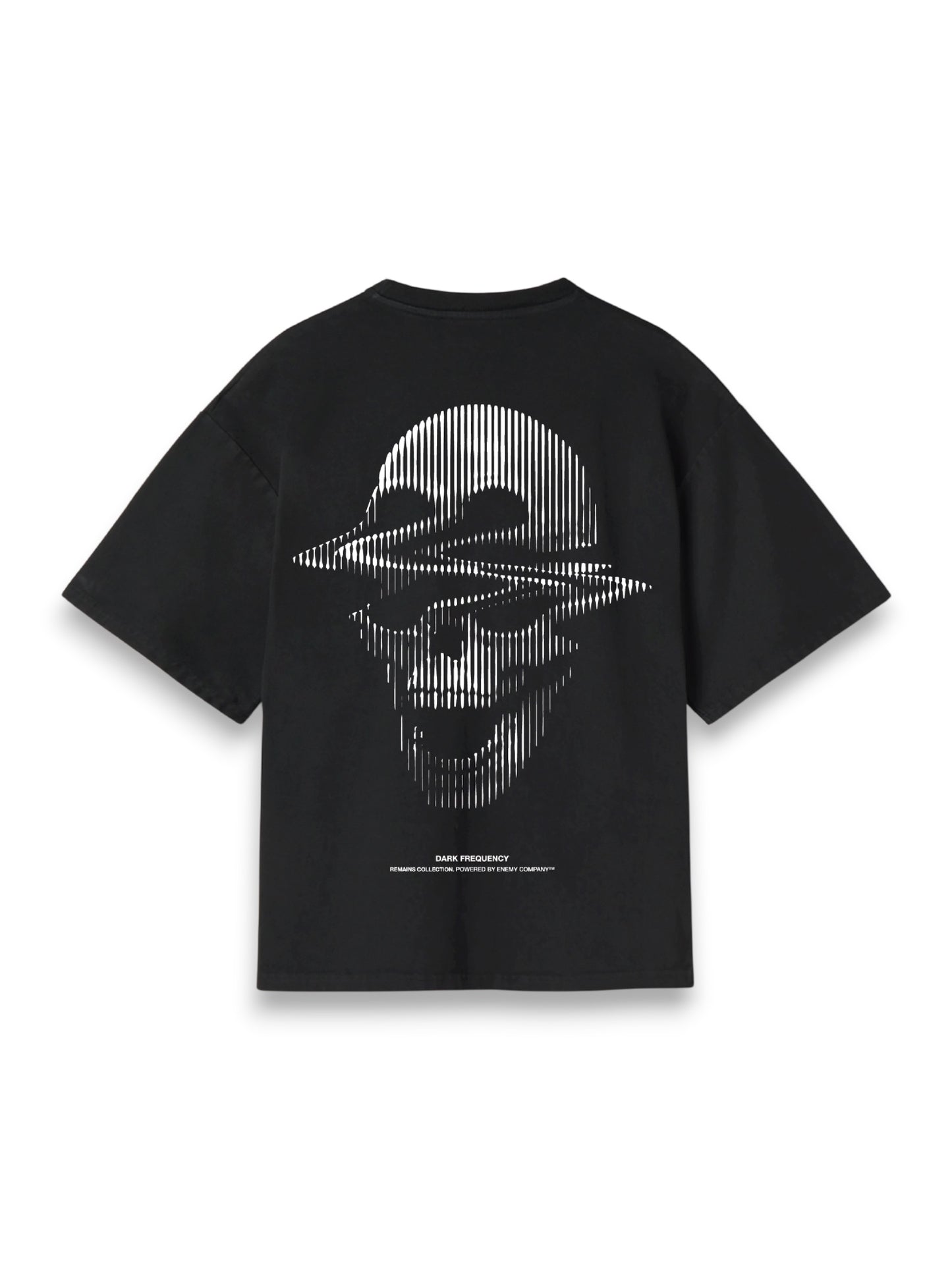 Dark Frequency Black Oversized T-shirt