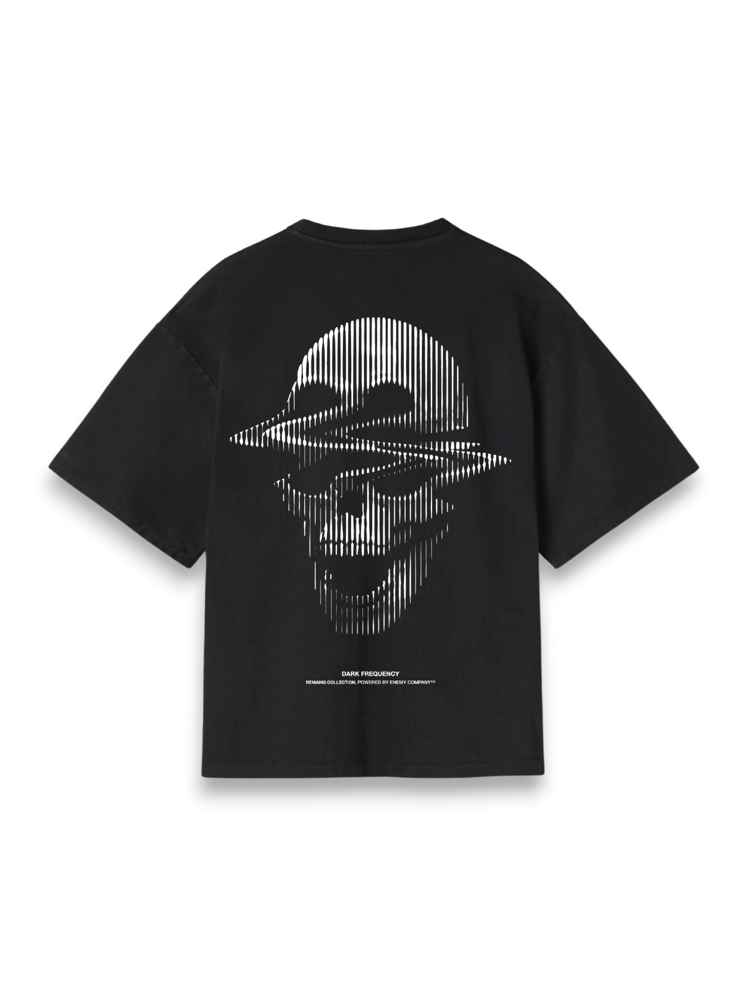 Dark Frequency Black Oversized T-shirt