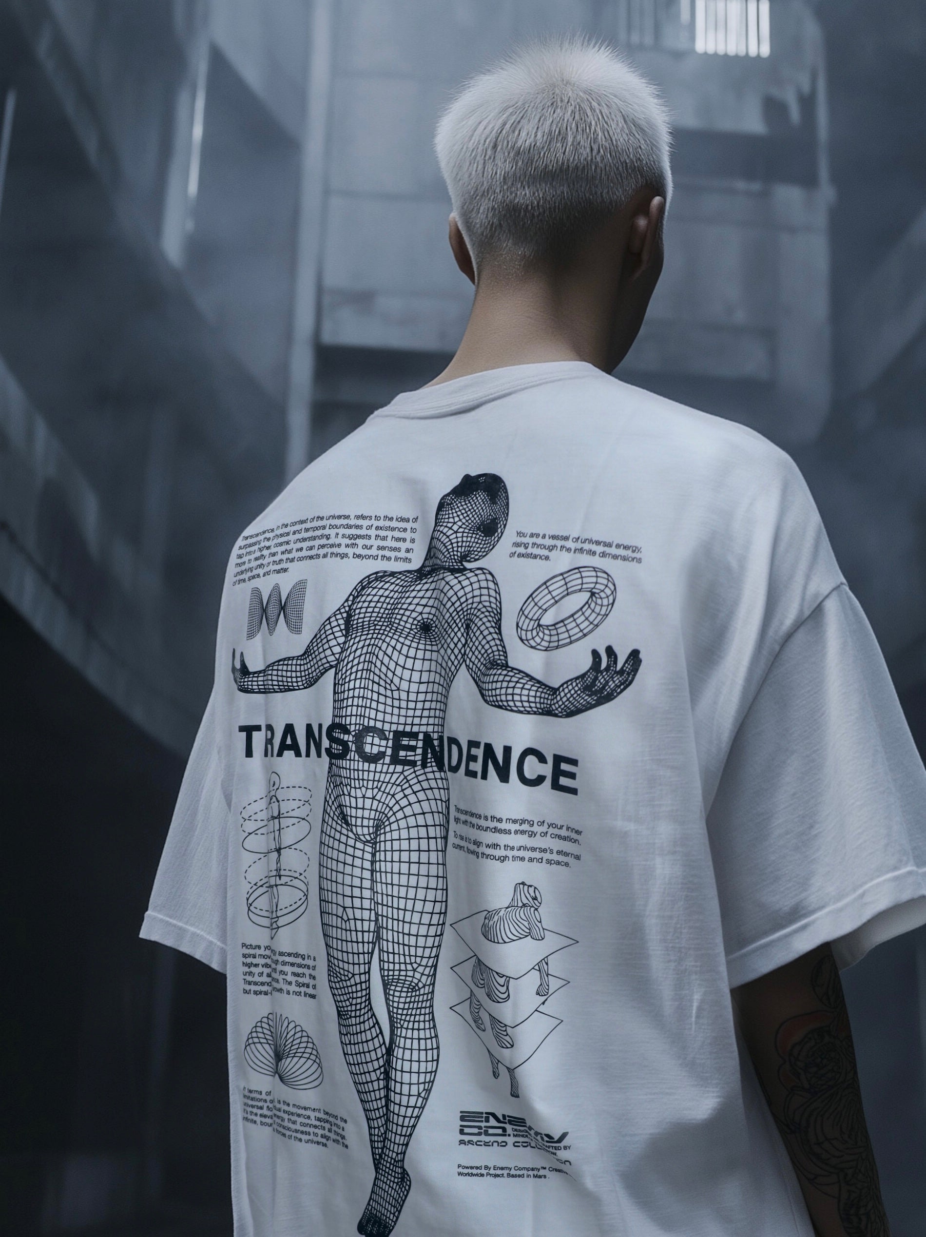 Transcendence White T-shirt