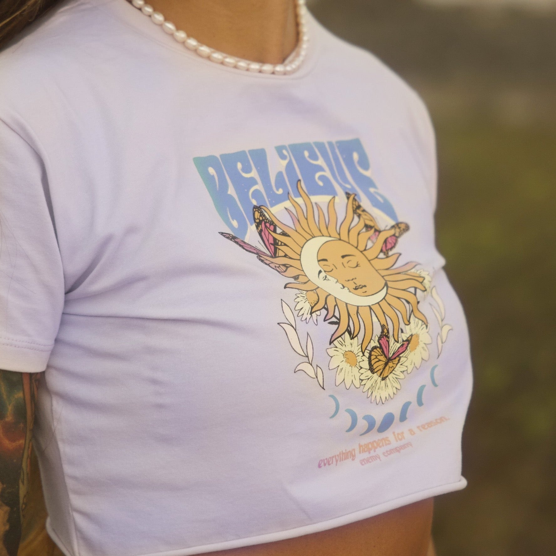 Believe Lilac Crop Top