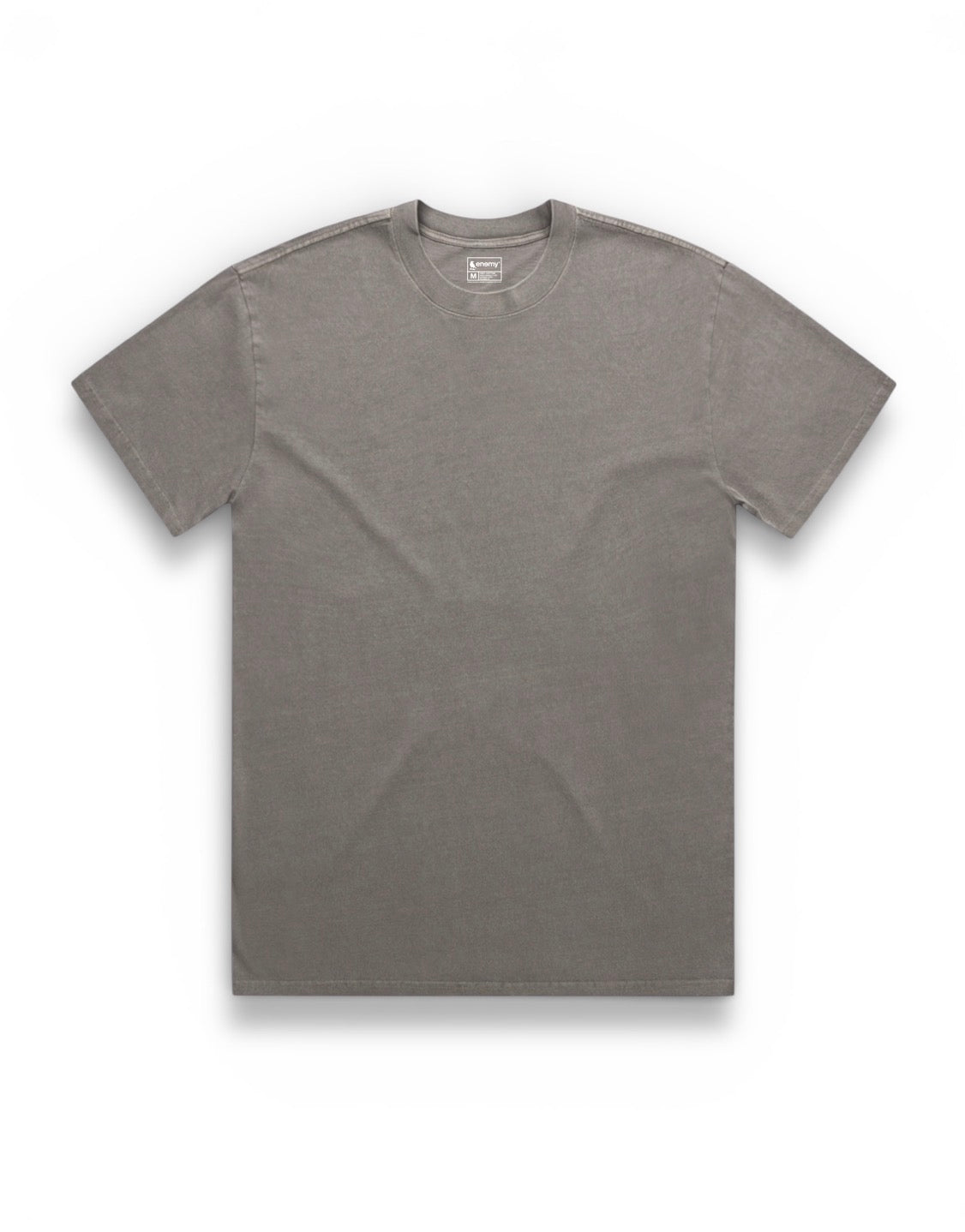 Enemy Faded Blank Brownish Gray T-shirt