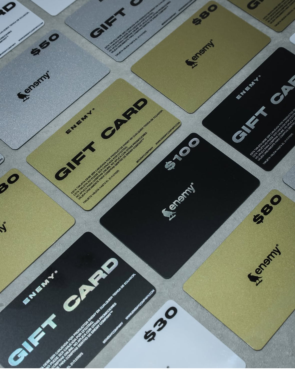 Enemy Gift Cards