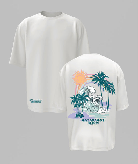 Galapagos Islands Sunset White T-shirt