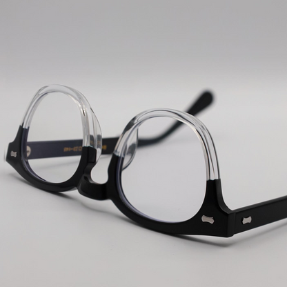 Milan Crystal Black Screen Glasses