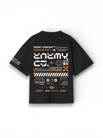 Interface Black Oversized T-shirt