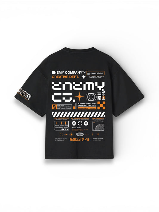 Interface Black Oversized T-shirt