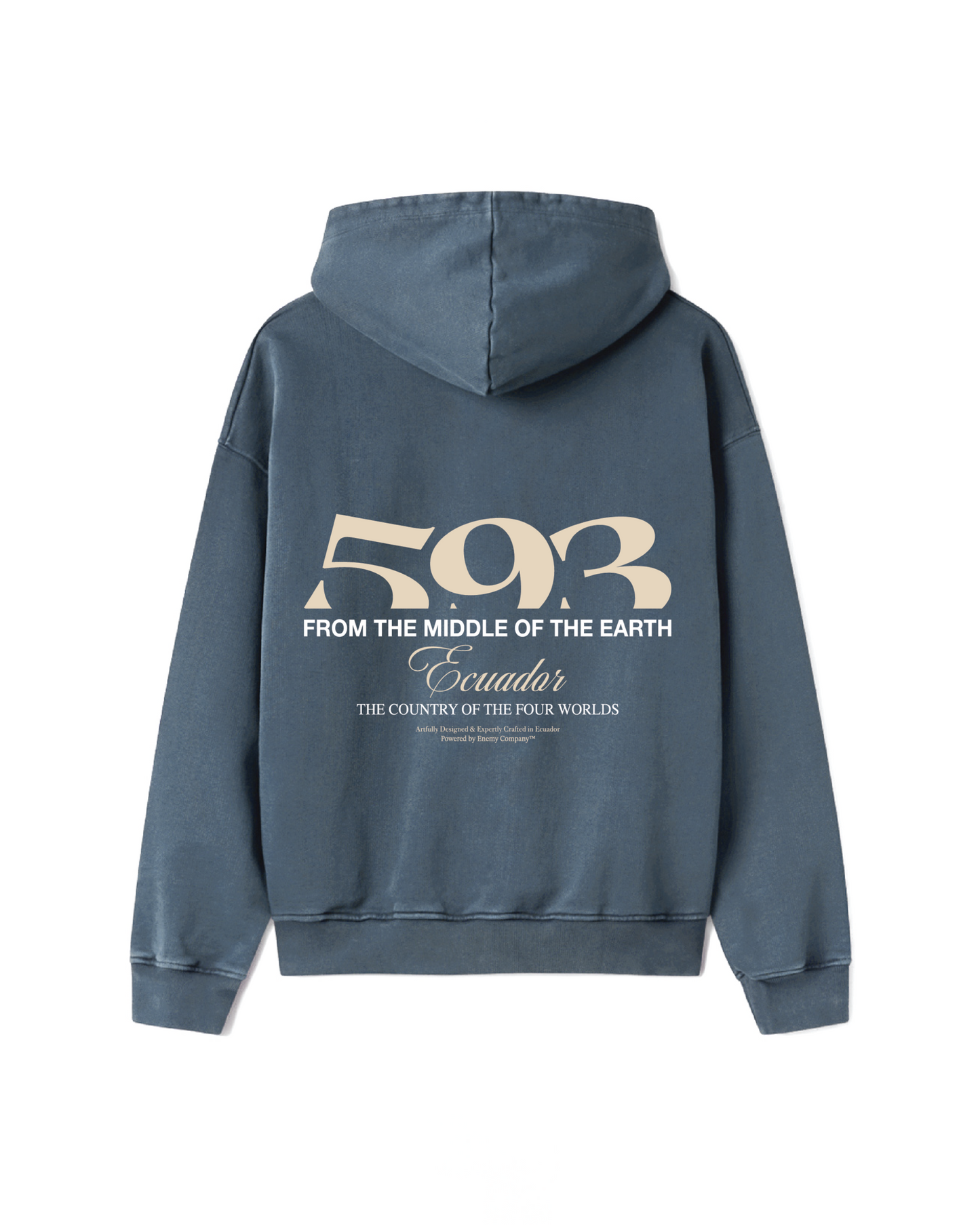 593 Light Blue Hoodie