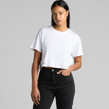 Against All Odds Cropped White T-shirt