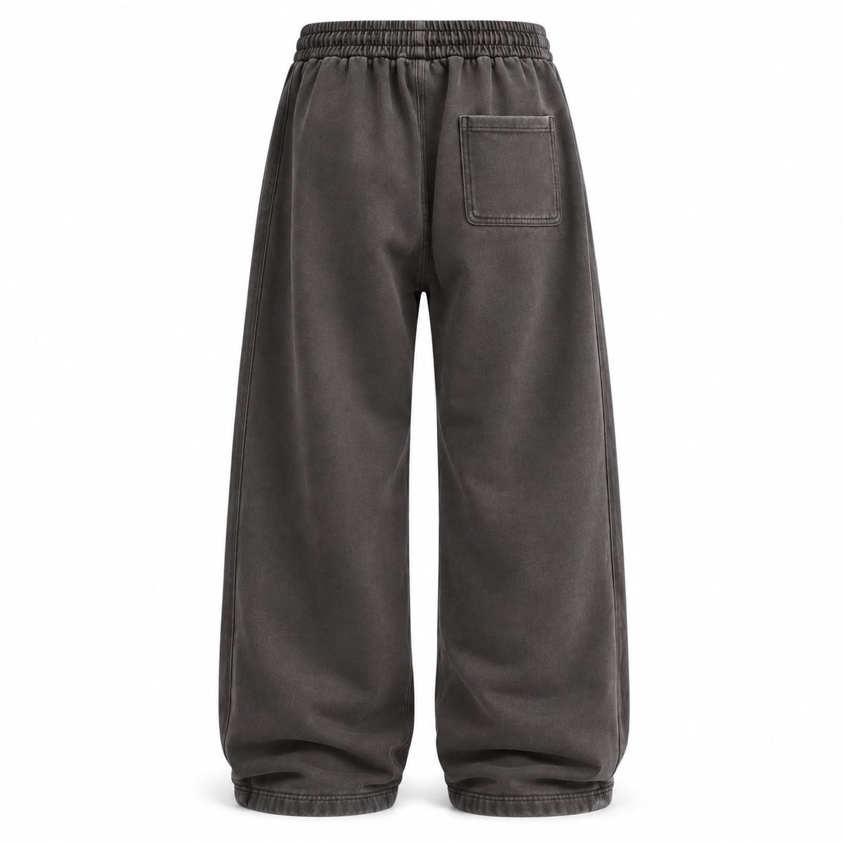 Wide Leg Washed Gray Pant