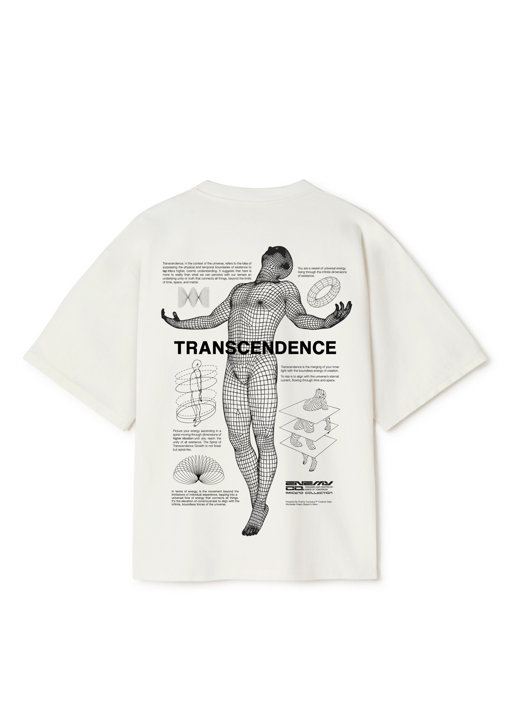 Transcendence White T-shirt