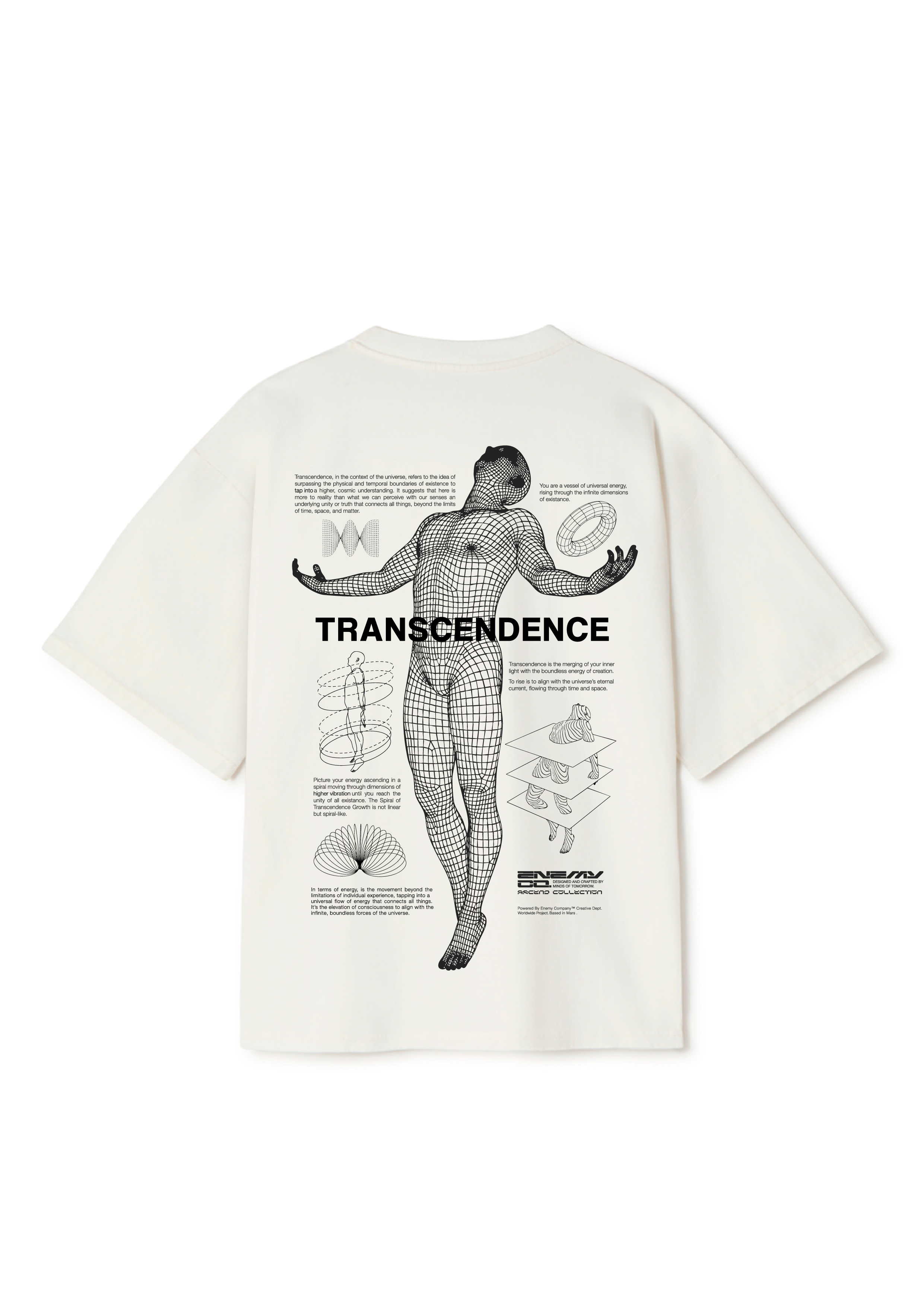 Transcendence White T-shirt