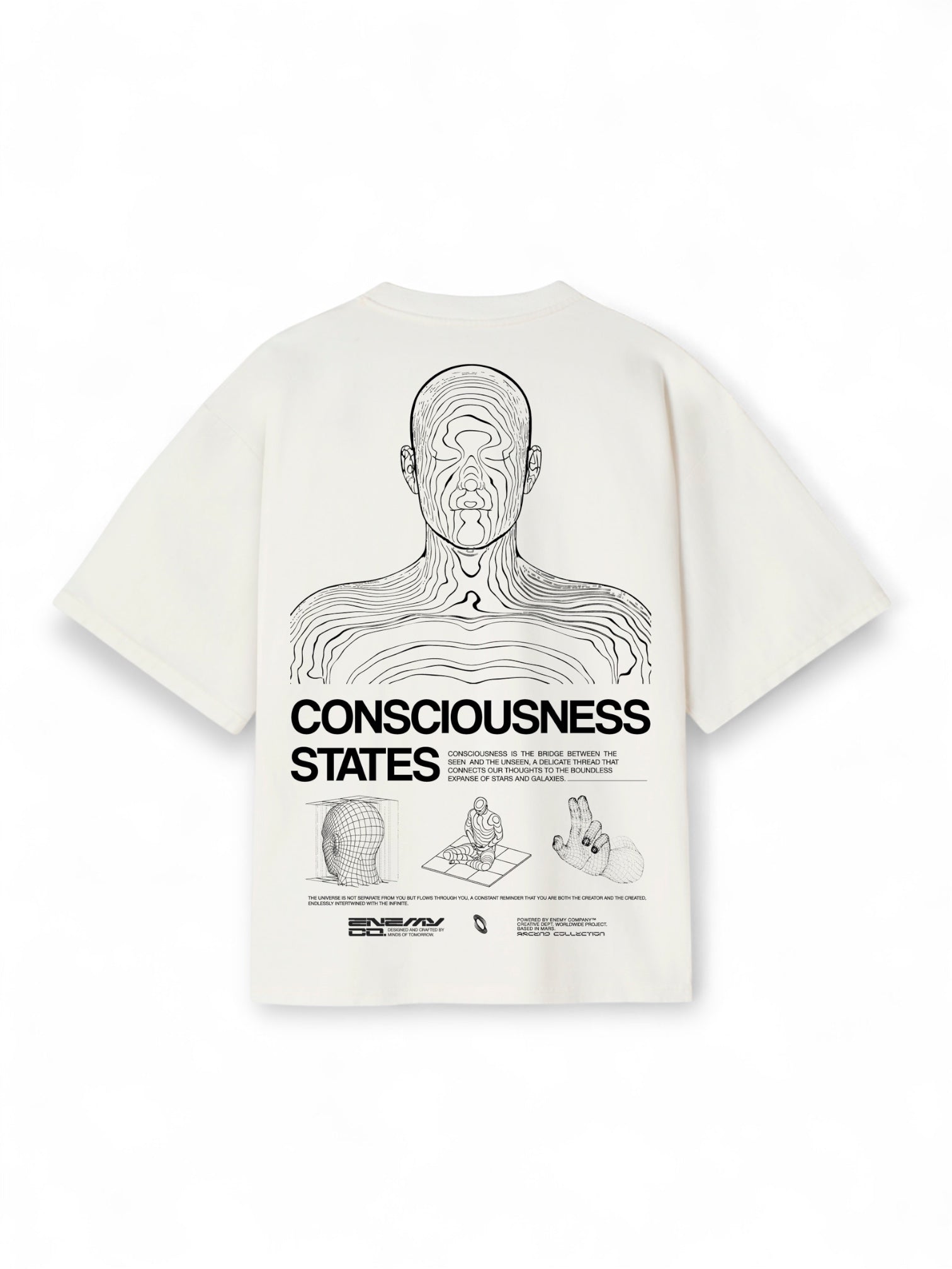 Counsciousness States White T-shirt