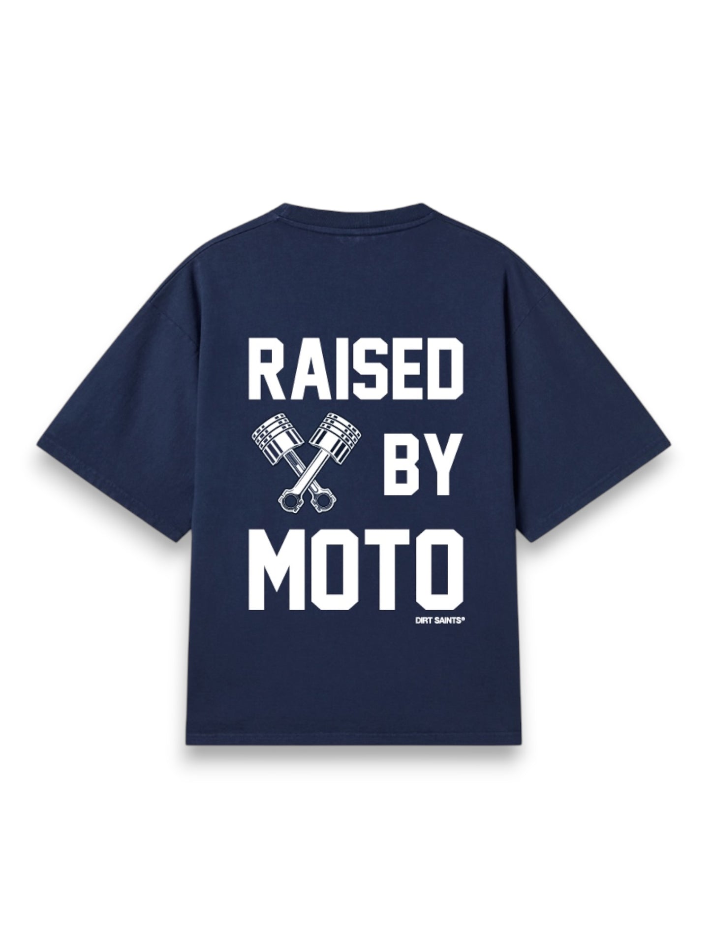 Raised by Moto Navy Blue Oversized Tshirt
