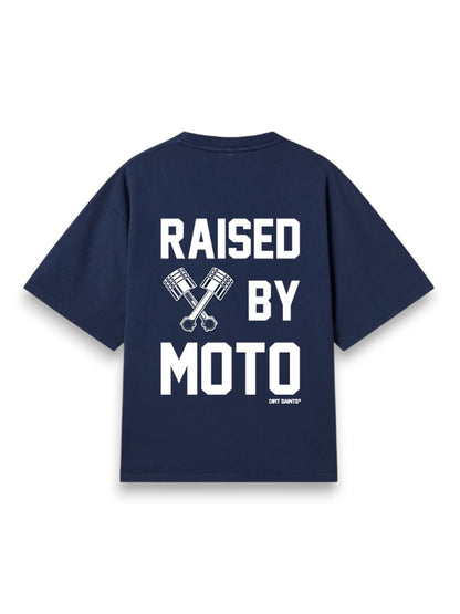 Raised by Moto Navy Blue Oversized Tshirt