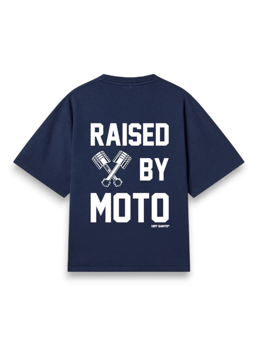 Raised by Moto Navy Blue Oversized Tshirt