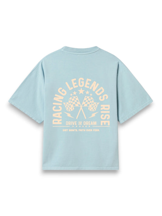 Racing Legends Rise Light Blue Oversized Tshirt