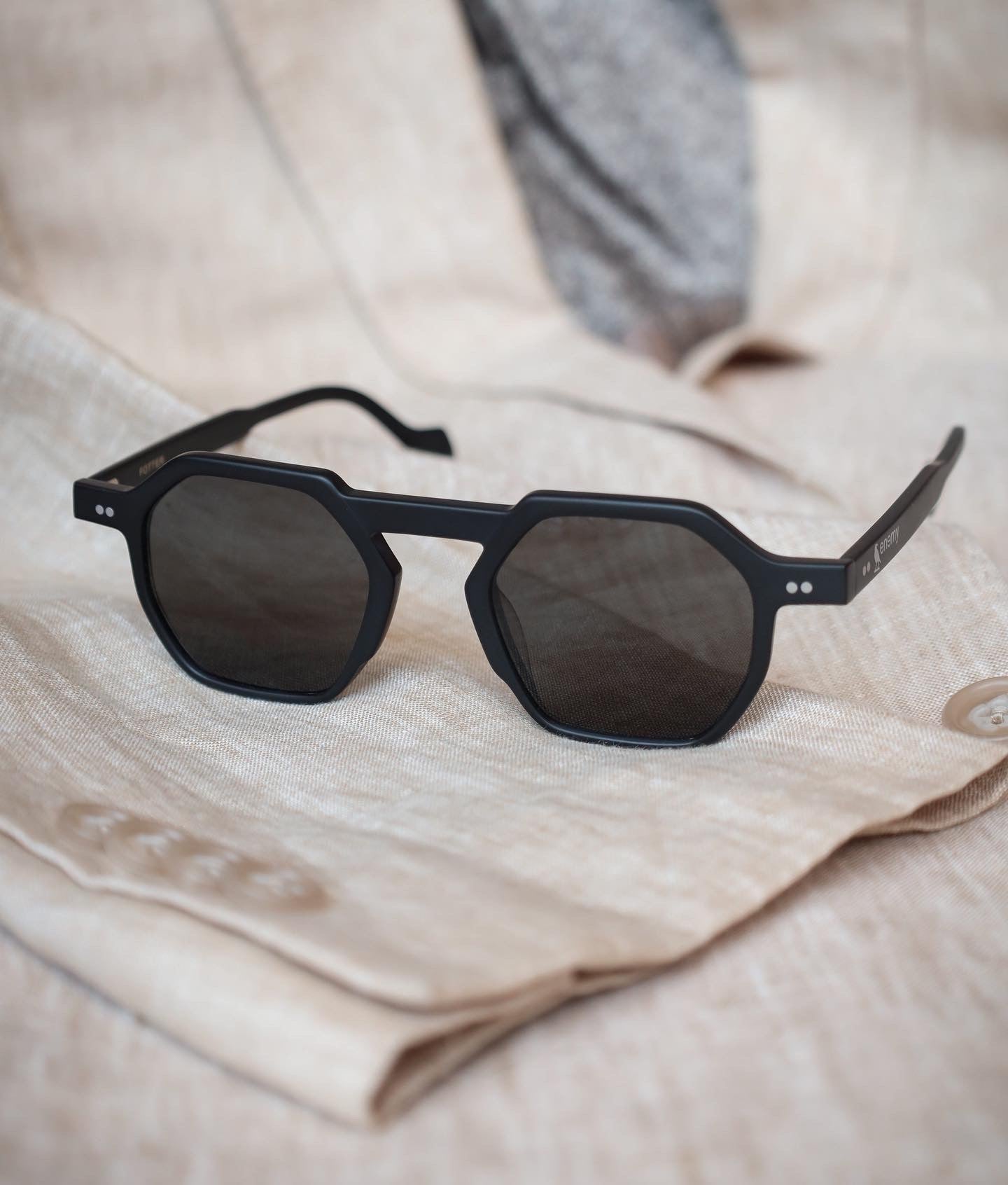 Fotter Matte Black Sunglasses